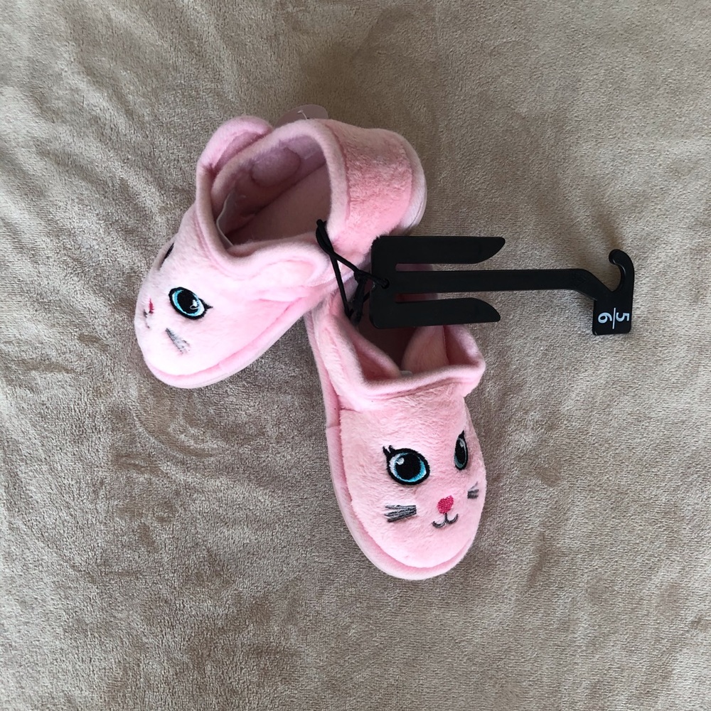 Wonder Nation Toddler Girl’s Kitty Cat Slippers